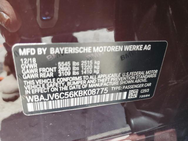WBAJV6C56KBK08775 BMW 640 Xigt