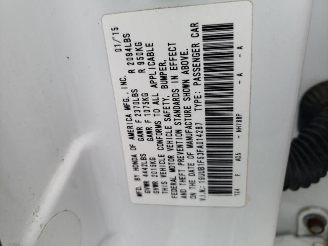 19UUB1F53FA014287 Acura TLX TECH