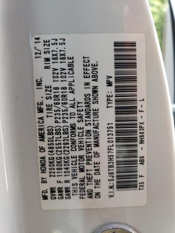 5J8TB3H57FL013751 Acura Rdx Technology