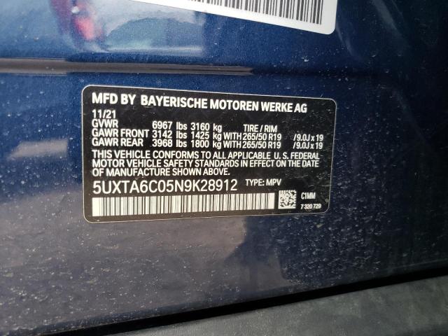 5UXTA6C05N9K28912 BMW X5 Xdrive45e
