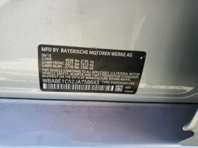 WBA8E1C52JA758643 BMW 330e