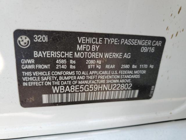WBA8E5G59HNU22802 BMW 320 XI