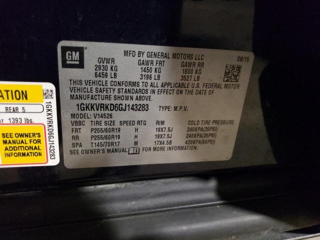 1GKKVRKD6GJ143283 GMC Acadia Slt-1