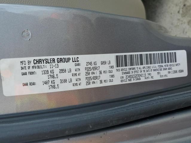 2C4RDGCG2ER242119 Dodge Grand Caravan Sxt
