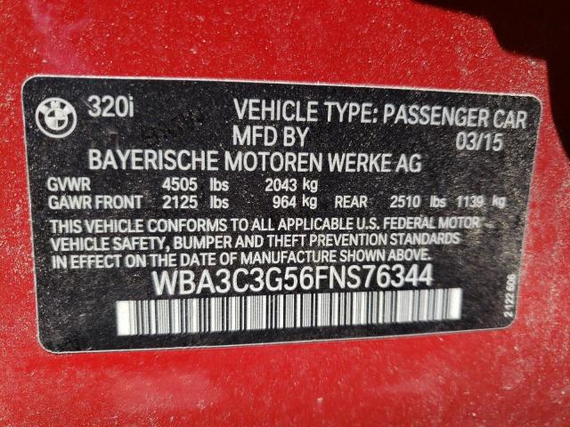 WBA3C3G56FNS76344 BMW 320 I Xdrive