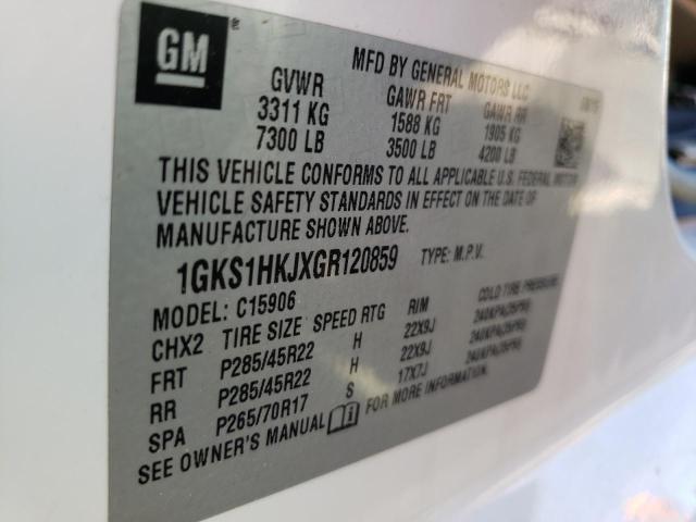 1GKS1HKJXGR120859 GMC YUKON XL DENALI
