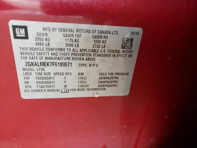 2GKALMEK7F6189571 GMC Terrain Sle