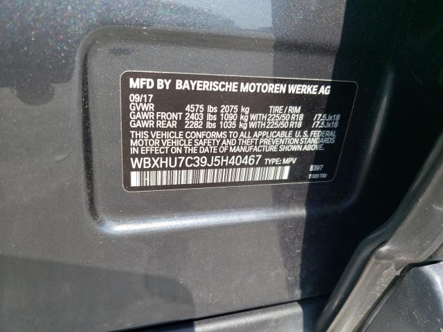 WBXHU7C39J5H40467 BMW X1 Sdrive28i