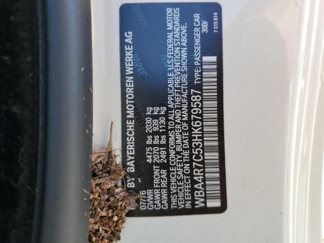 WBA4R7C53HK679587 BMW 430I