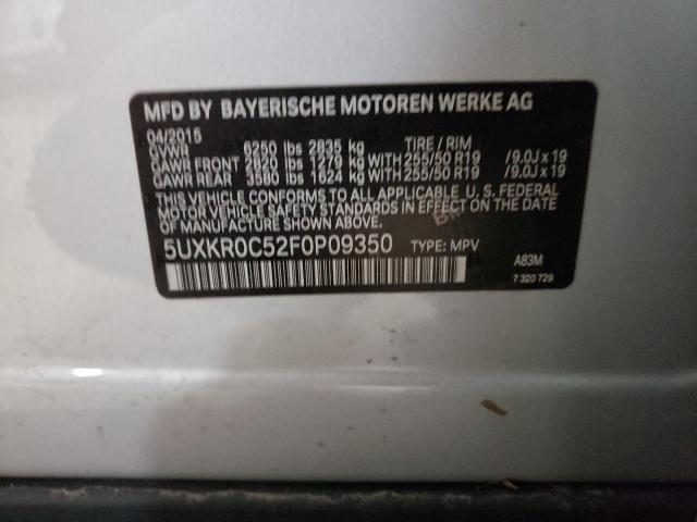 5UXKR0C52F0P09350 BMW X5 Xdrive35i