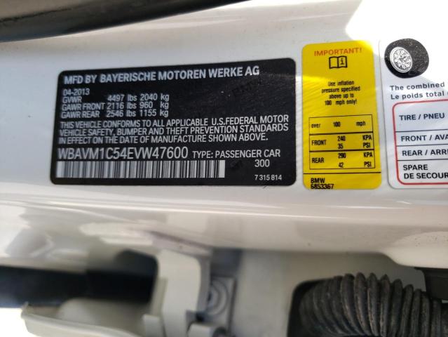 WBAVM1C54EVW47600 BMW X1 Sdrive28i