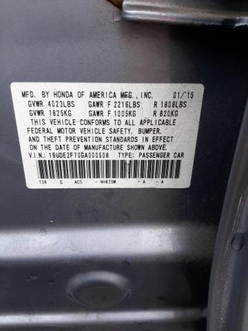 19UDE2F70GA000508 Acura Ilx Premium Tech