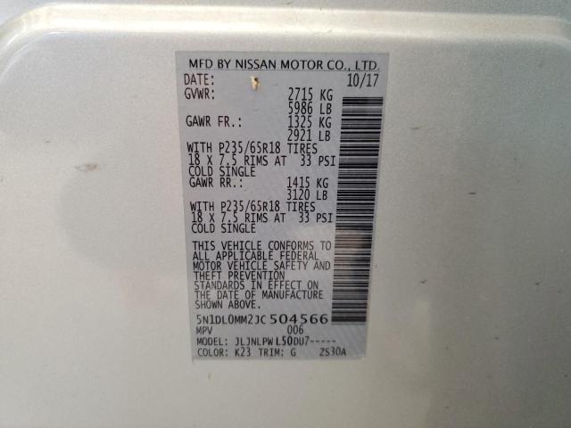 5N1DL0MM2JC504566 Infiniti QX60