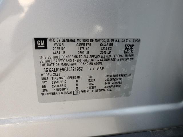 3GKALMEV6JL321962 GMC Terrain Sle