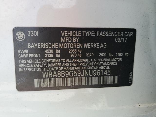 WBA8B9G59JNU96145 BMW 330 I