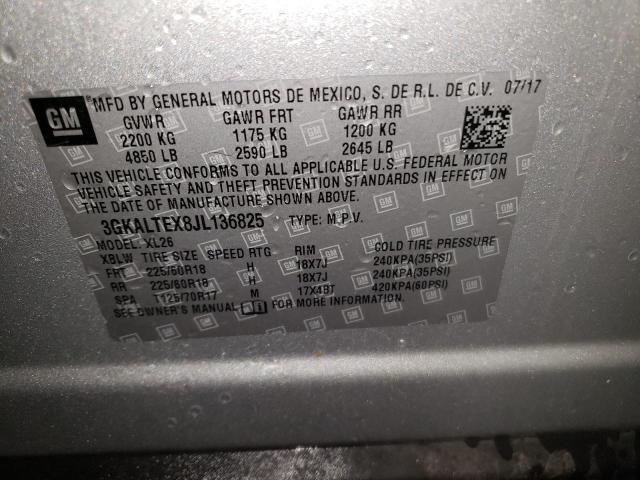 3GKALTEX8JL136825 GMC Terrain Sle