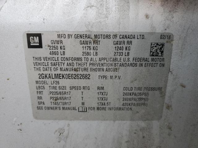 2GKALMEK0E6262682 GMC Terrain Sle