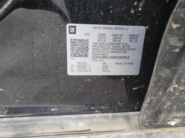 1GKKNMLS5MZ190513 GMC ACADIA SLT