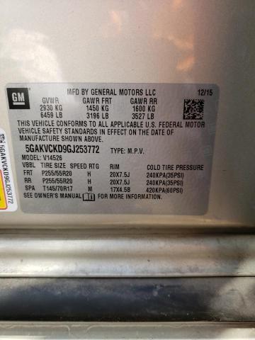 5GAKVCKD9GJ253772 Buick Enclave