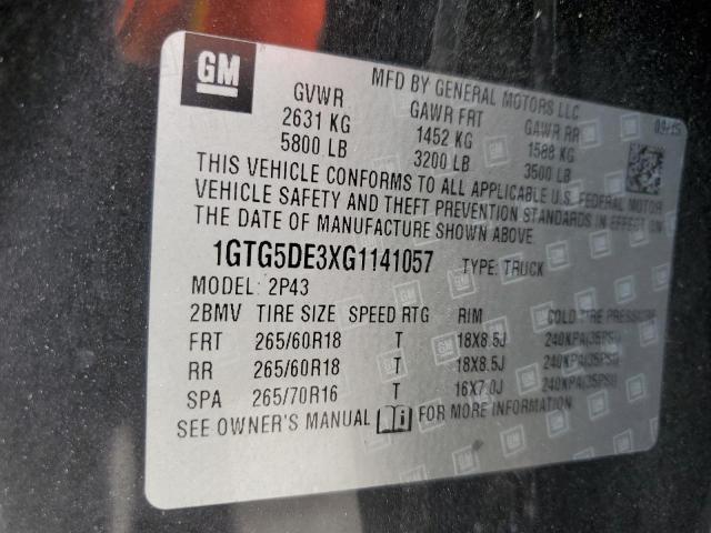 1GTG5DE3XG1141057 GMC CANYON SLT