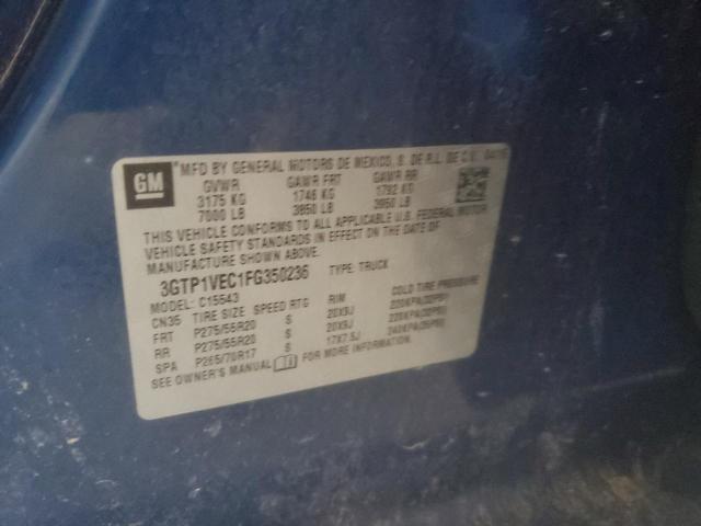 3GTP1VEC1FG350236 GMC Sierra C1500 Slt
