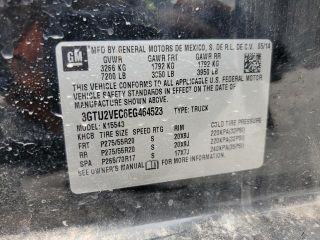 3GTU2VEC6EG464523 GMC Sierra K1500 Slt