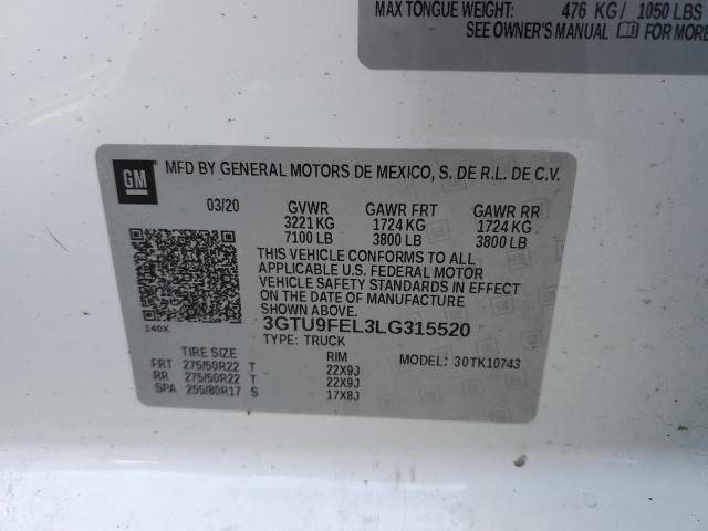 3GTU9FEL3LG315520 GMC Sierra K1500 Denali
