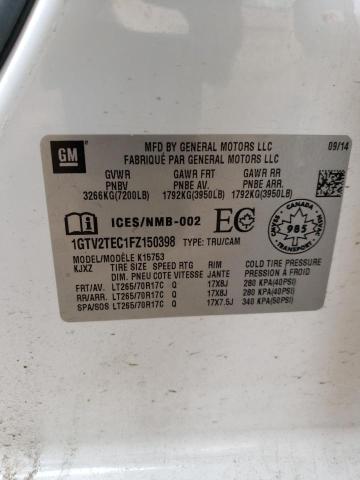 1GTV2TEC1FZ150398 GMC Sierra K1500