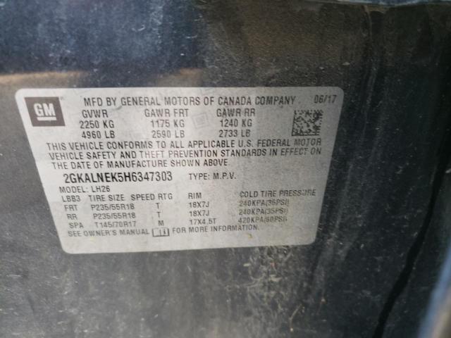 2GKALNEK5H6347303 GMC Terrain Sle