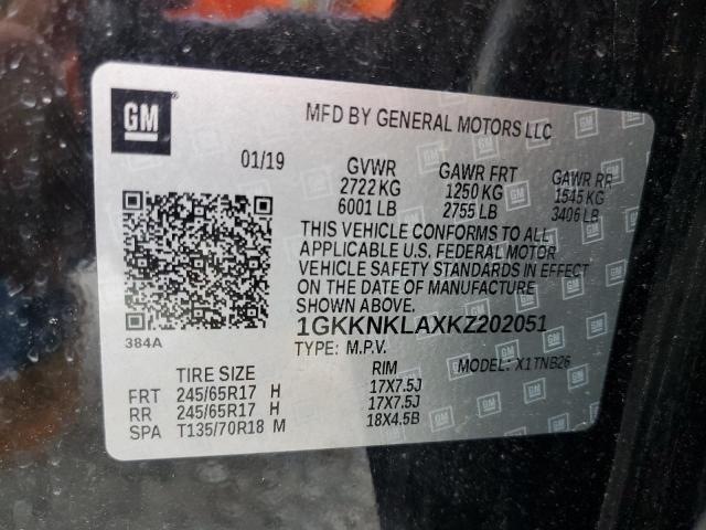 1GKKNKLAXKZ202051 GMC ACADIA SLE