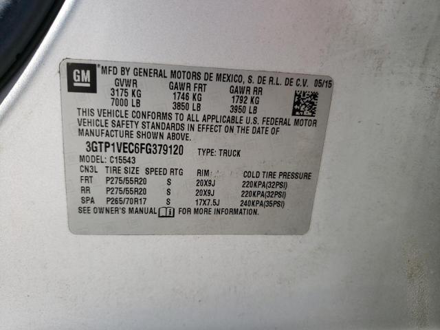 3GTP1VEC6FG379120 GMC Sierra C1500 Slt