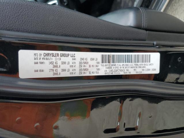 1C4RDJDG0FC703419 Dodge DURANGO LIMITED