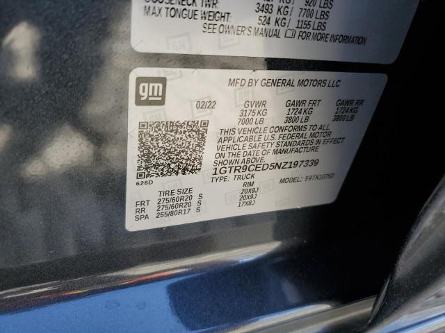 1GTR9CED5NZ197339 GMC Sierra Limited K1500 Elevation