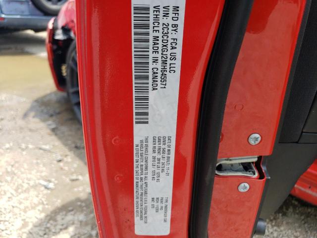 2C3CDXGJ2MH645571 Dodge Charger Scat Pack
