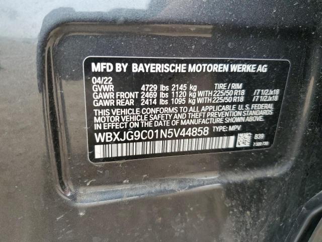 WBXJG9C01N5V44858 BMW X1 Xdrive28i