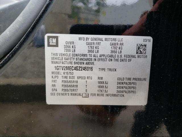 1GTV2MEC4GZ246016 GMC Sierra K1500 Sle