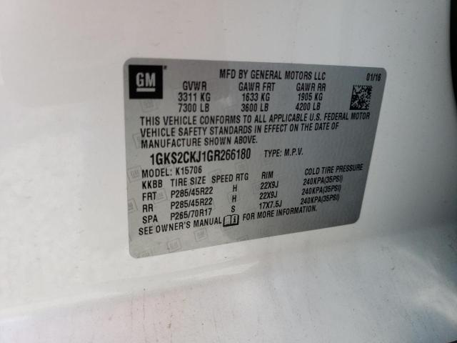 1GKS2CKJ1GR266180 GMC YUKON DENALI