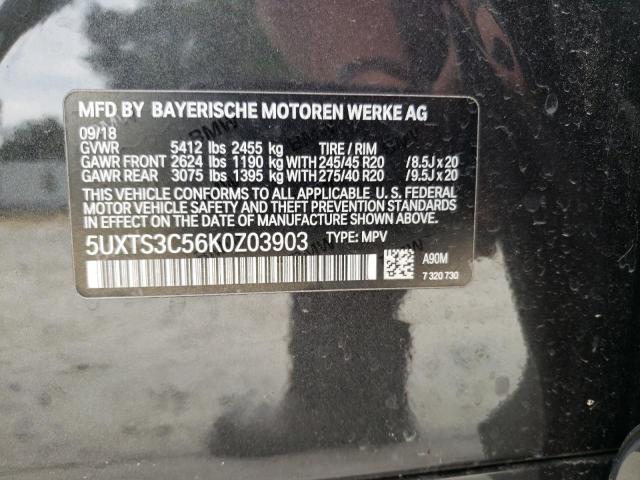 5UXTS3C56K0Z03903 BMW X3 Xdrivem40i