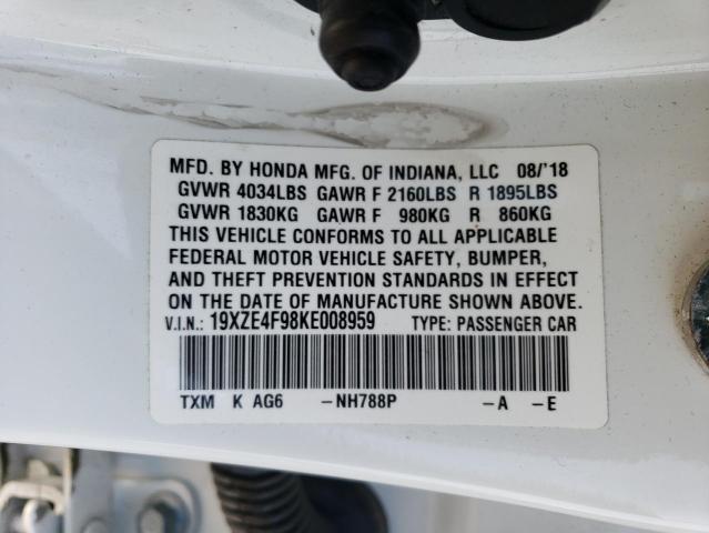 19XZE4F98KE008959 Honda Insight Touring