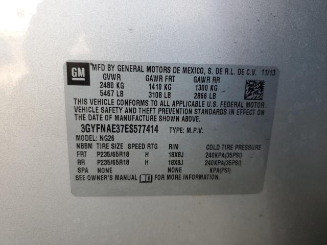 3GYFNAE37ES577414 Cadillac SRX
