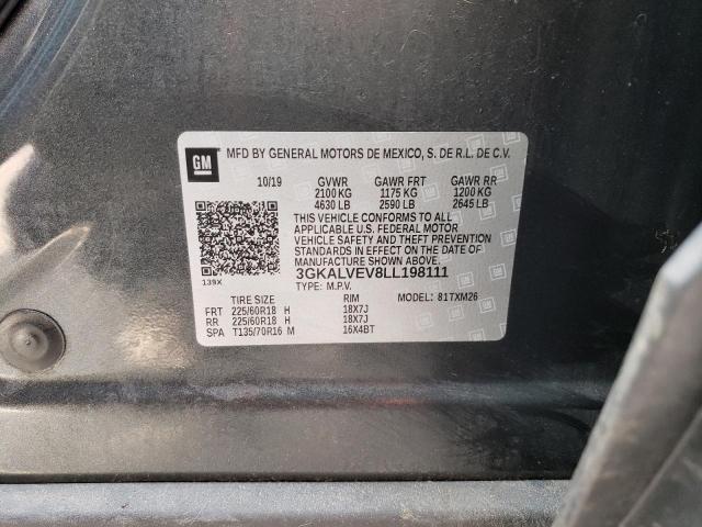 3GKALVEV8LL198111 GMC Terrain Slt