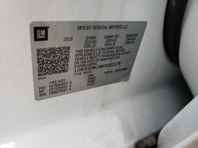 1GKS1HKJ4KR211179 GMC YUKON XL DENALI