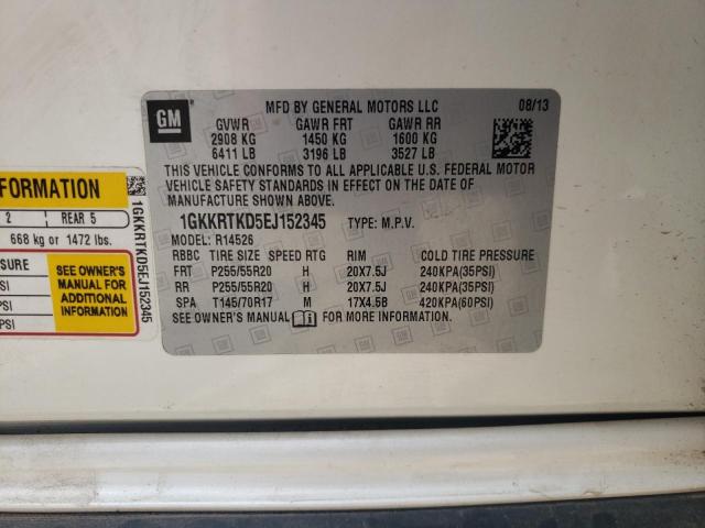 1GKKRTKD5EJ152345 GMC Acadia Denali