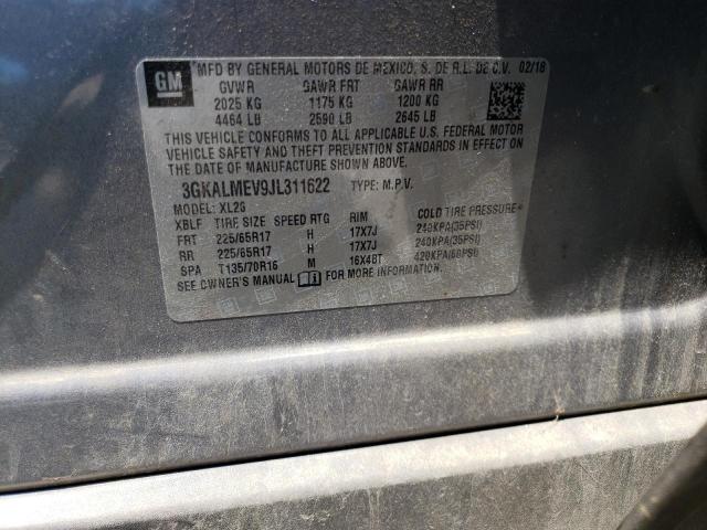 3GKALMEV9JL311622 GMC Terrain Sle