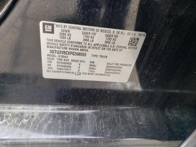 3GTU2VECXFG398933 GMC Sierra K1500 Slt