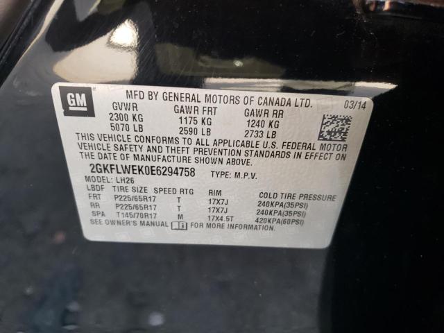 2GKFLWEK0E6294758 GMC Terrain Sle