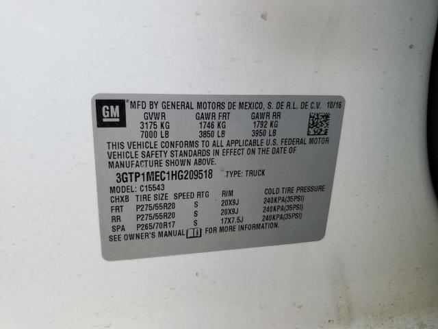 3GTP1MEC1HG209518 GMC Sierra C1500 Sle