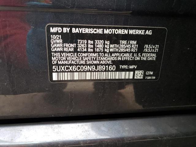 5UXCX6C09N9J89160 BMW X7 M50i