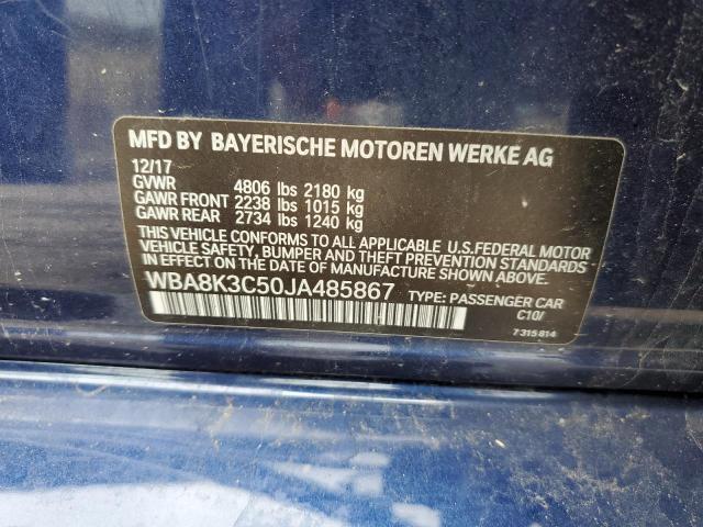 WBA8K3C50JA485867 BMW 330 XI
