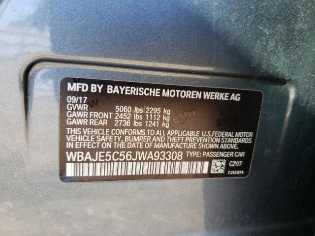 WBAJE5C56JWA93308 BMW 540 I